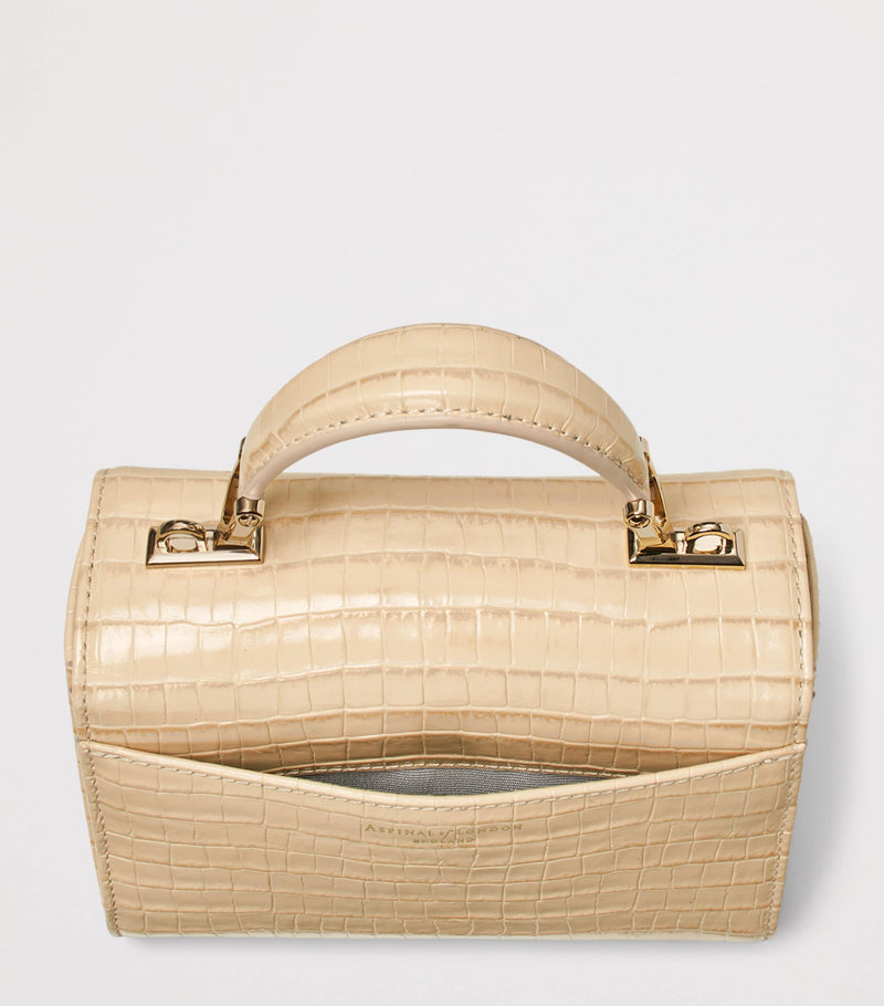 Aspinal of London handbag mini Mayfair top-handle leather, imported from the UK