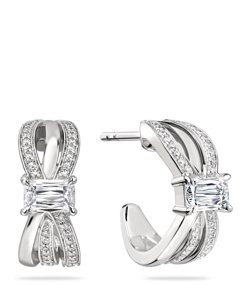 Boodles platinum and diamond Ribbons earrings, imported from the UK