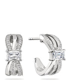 Boodles platinum and diamond Ribbons earrings, imported from the UK