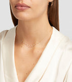Persée yellow gold diamond 9-stone necklace, UK version