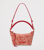 LOEWE x Paula's Ibiza raffia pouch with leather handle, UK version