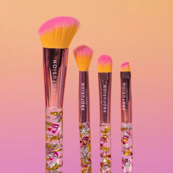 Profusion Cosmetics face and eye brush set 4 pieces - British product
