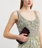 Jeffrey Levinson mirrored Finley clutch bag (British brand)