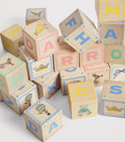 Harrods wooden alphabet blocks, UK version