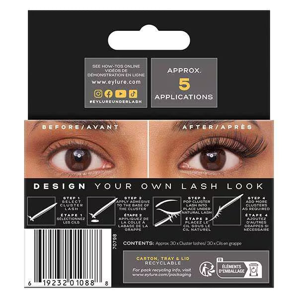 Eylure Underlash volume refill kit false eyelashes - British product
