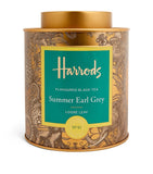 Harrods Summer Earl Grey loose leaf tea 125g, imported from the UK