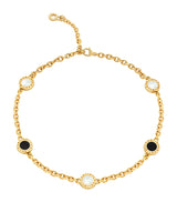 Harrods Bvlgari Yellow Gold Mother-of-Pearl and Onyx Necklace- Buy online at McGrocer