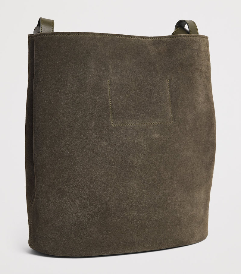 Harrods x Tusting suede H tote bag - British product
