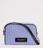 Dolce&Gabbana striped cotton clutch bag, imported from the UK