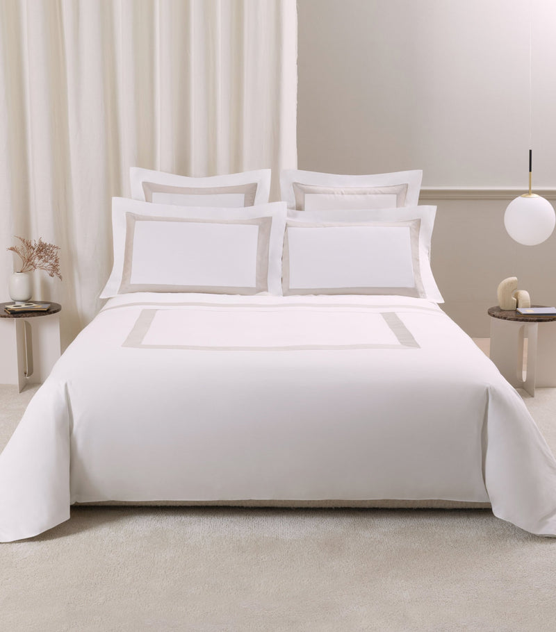 Frette Cotton Breeze Border queen duvet cover 240x220cm - British product