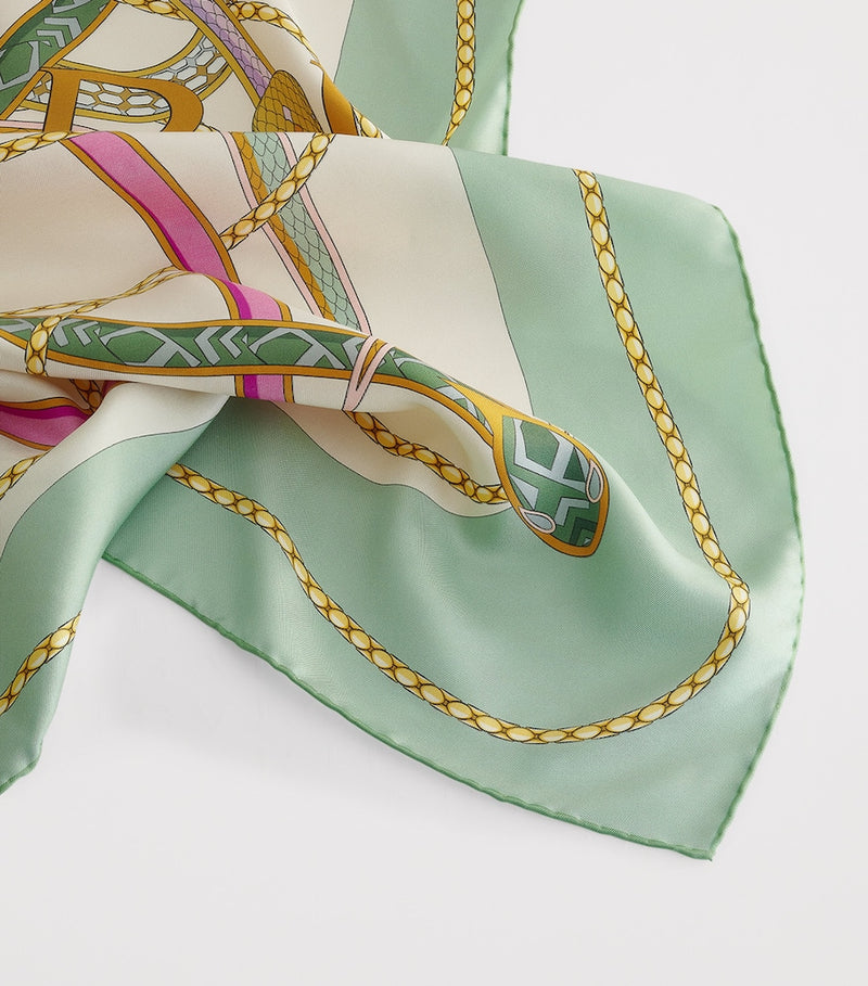 Bvlgari Serpenti 75 silk scarf 90cm - British product