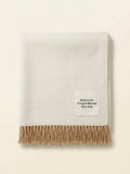 Hermès cashmere scarf brown multi stripe 90x90cm (British brand)