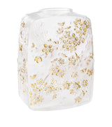 Harrods Lalique Gold-Stamped Cherry Blossom Crystal Vase (40cm)- Buy online at McGrocer