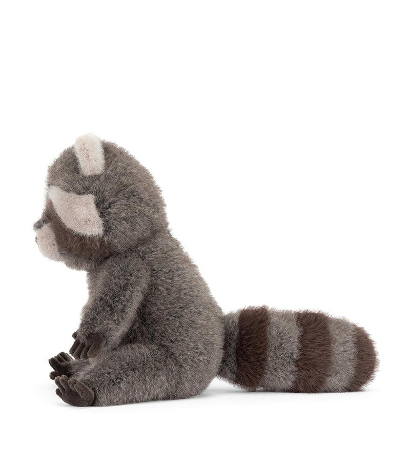 Jellycat Trixiwoo Raccoon 24cm soft toy, imported from the UK