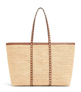 Harrods Valentino Garavani Large Straw Rockstud Tote Bag- Buy online at McGrocer