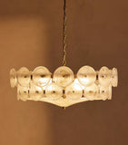 Soho Home Lorenzo chandelier pressed glass antique brass (British brand)