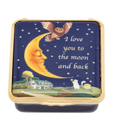 Harrods Halcyon Days I Love You to the Moon and Back Enamel Box- Buy online at McGrocer