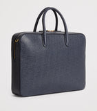 Thom Browne grey leather business bag, imported from the UK