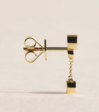 Sophie Bille Brahe yellow gold diamond single left earring - British product