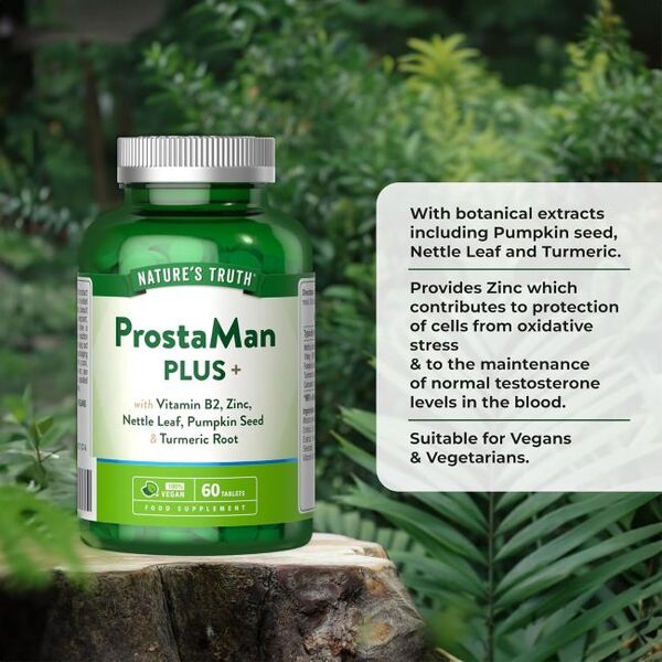 Nature's Truth ProstaMan+ supplement 60 tablets - British product