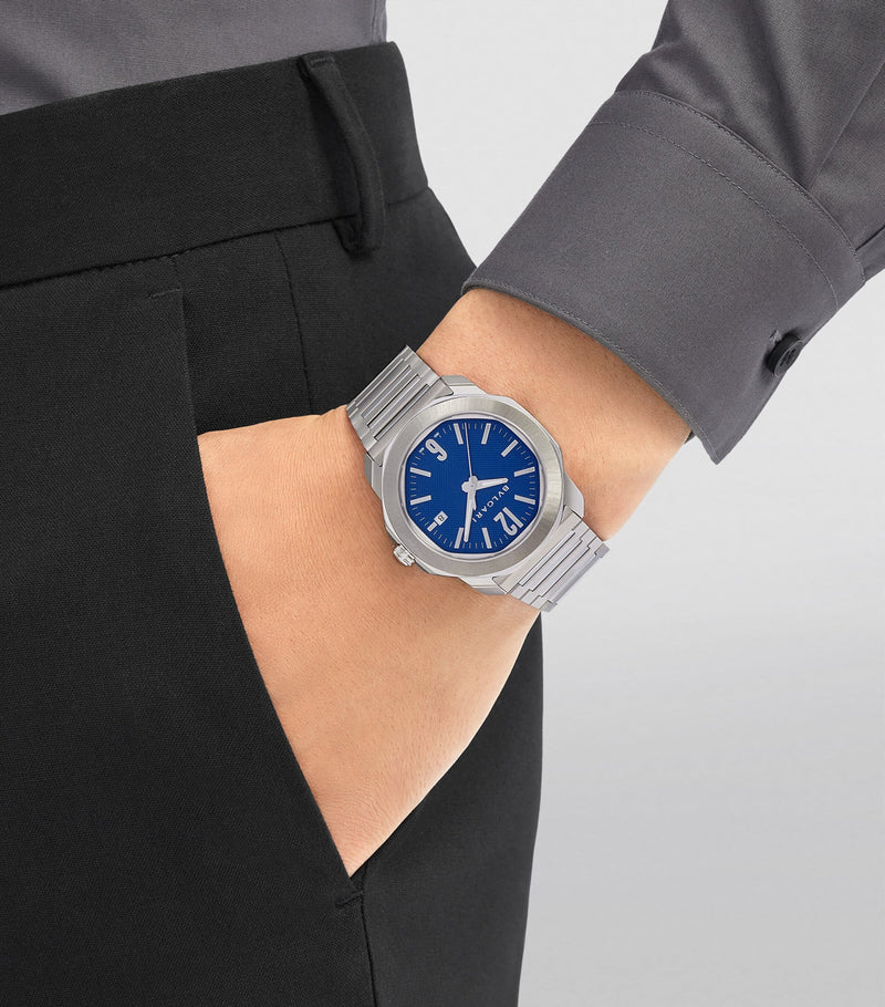 Bvlgari Octo Roma automatic watch 41mm stainless steel, UK version