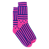 Sock Snob novelty colourful striped cotton socks, UK version