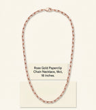 Cartier small rose gold Santos de Cartier chain necklace (British brand)