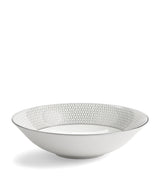 Harrods Fine Bone China Soup Bowl with Platinum Honeycomb Pattern, 20cm- Buy online at McGrocer