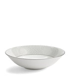 Wedgwood fine bone china soup bowl with platinum honeycomb pattern 20cm (British brand)