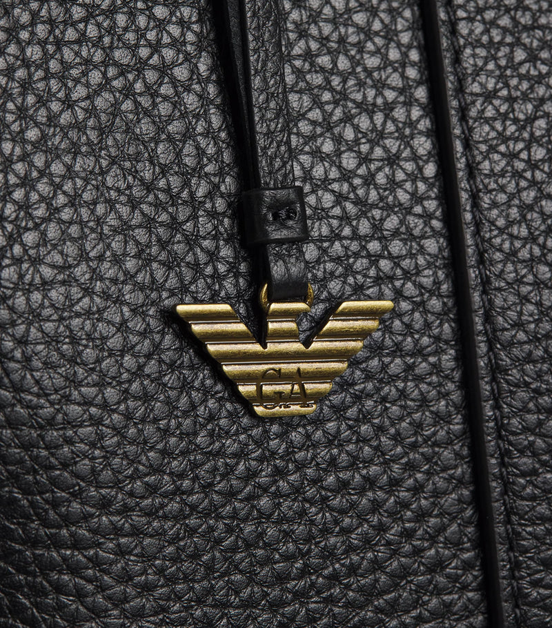 Emporio Armani pebbled leather backpack, imported from the UK