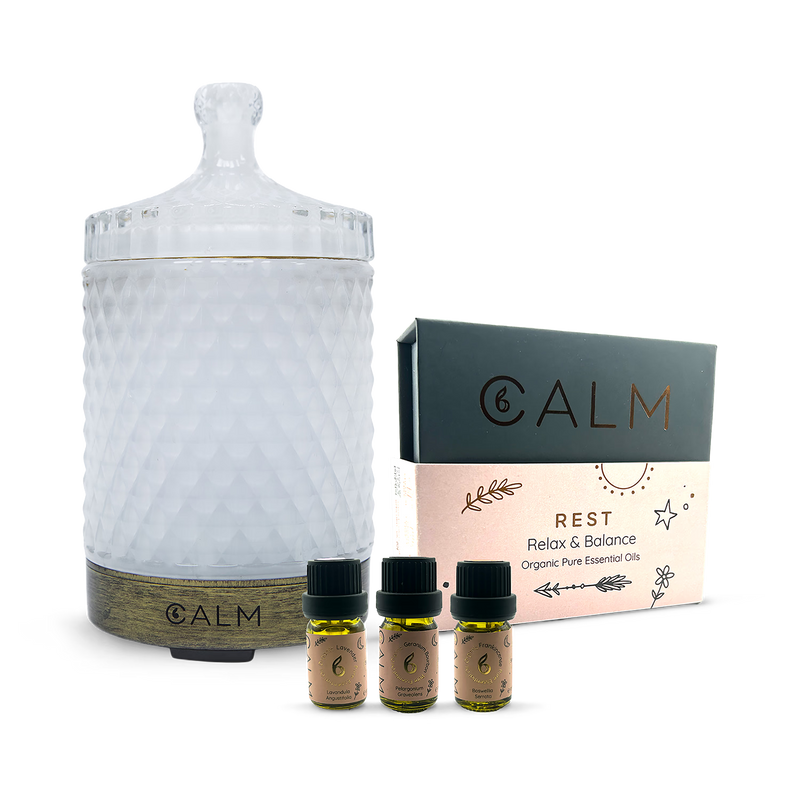 B Calm aroma diffuser and essential oil set, imported from the UK