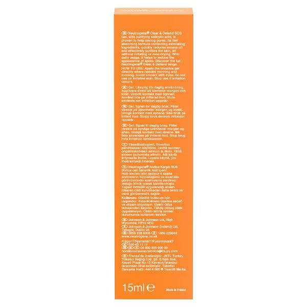 Neutrogena spot treatment gel Rapid 15ml (British brand)