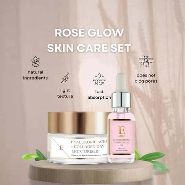 ErthSkin Rose Blossom Glow Kit Collagen Lift 80ml - British product