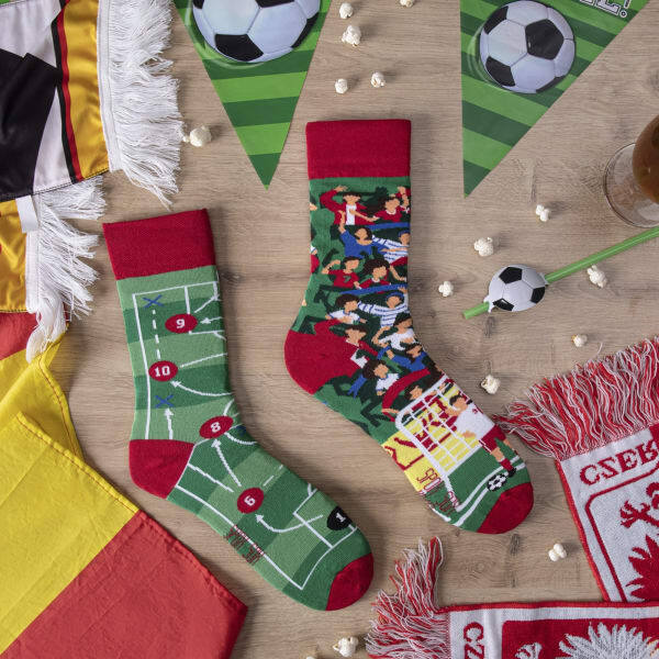 Spox Sox novelty football odd socks, UK version