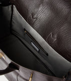 Brunello Cucinelli leather travel bag with grained calfskin, 50x58x25cm - British product