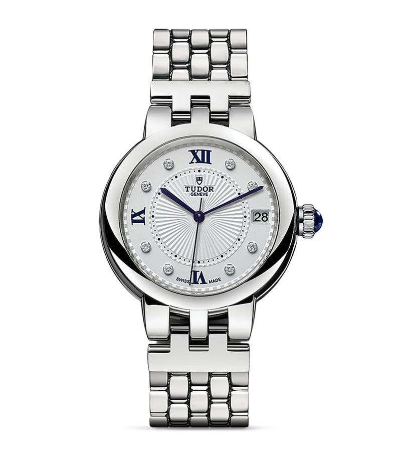 TUDOR Clair de Rose stainless steel diamond watch 34mm (British brand)