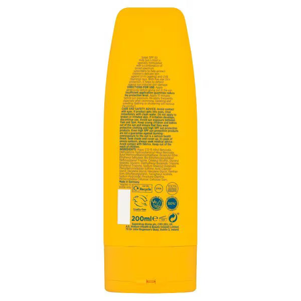 Solait Kids Sun Lotion SPF50+ 200ml (British brand)