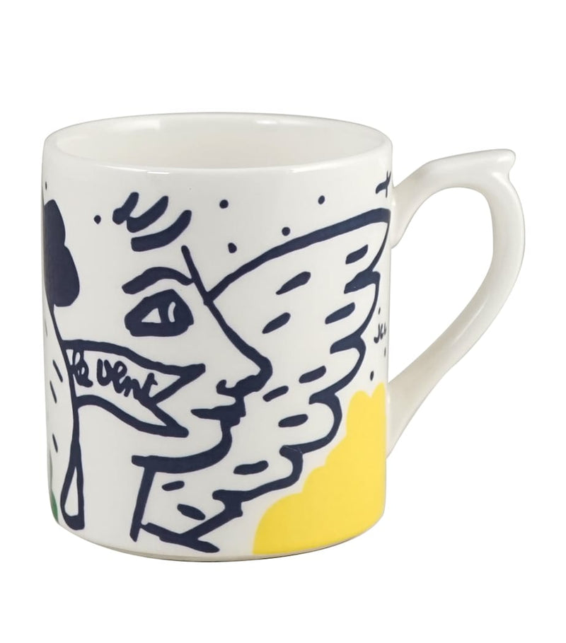 Gien L'Archipel Sentimental face mug (British brand)