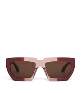 Harrods Alaïa Acetate Melted Rectangular Sunglasses- Buy online at McGrocer