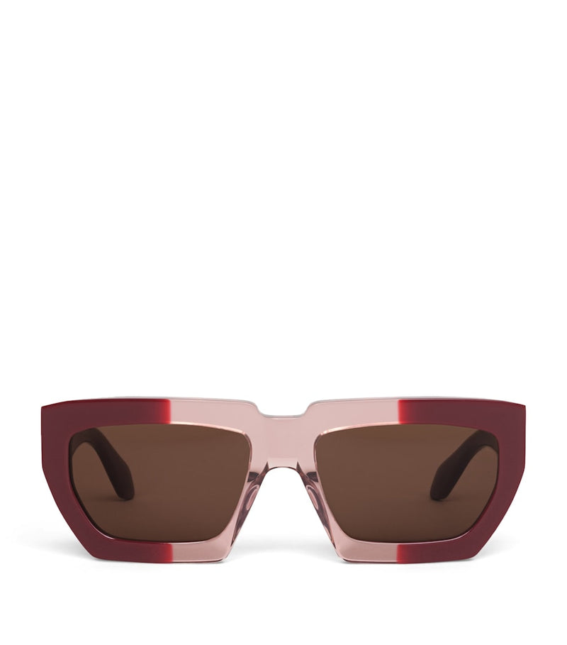 Alaïa melted rectangular acetate sunglasses, imported from the UK