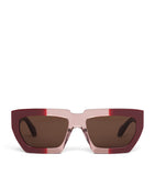 Alaïa melted rectangular acetate sunglasses, imported from the UK