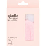 Superdrug Studio London Cleansing Mitts 2 Pack Makeup Removal Tool- Buy online at McGrocer