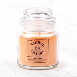 Myga Seven Chakra Candle Sacral Chakra Orange Soy Wax 250g