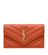 Harrods Saint Laurent Cassandre Fragments Flap Card Holder- Buy online at McGrocer