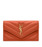 Saint Laurent Cassandre flap card holder H8cm, imported from the UK