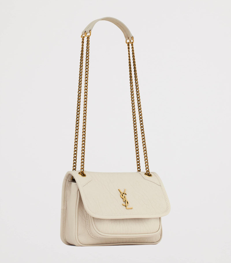 Saint Laurent Mini Niki shoulder bag in leather, imported from the UK