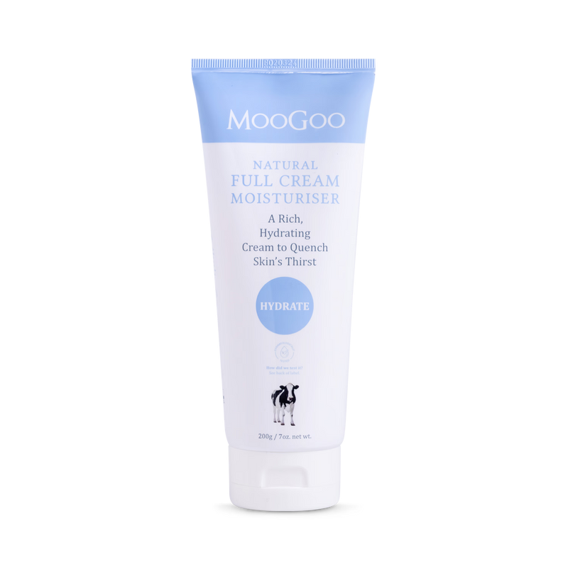 MooGoo Full Cream Moisturiser 200g, imported from the UK