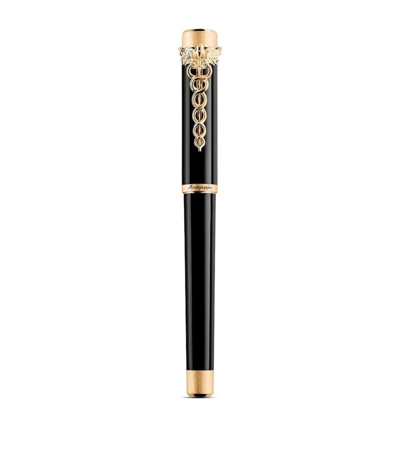 Montegrappa Zero Caduceus fountain pen in resin, UK version