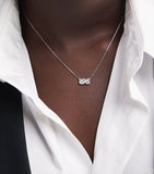 Suzanne Kalan white gold diamond necklace, imported from the UK