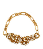Balmain Sync necklace with chains and glass pearls, UK version